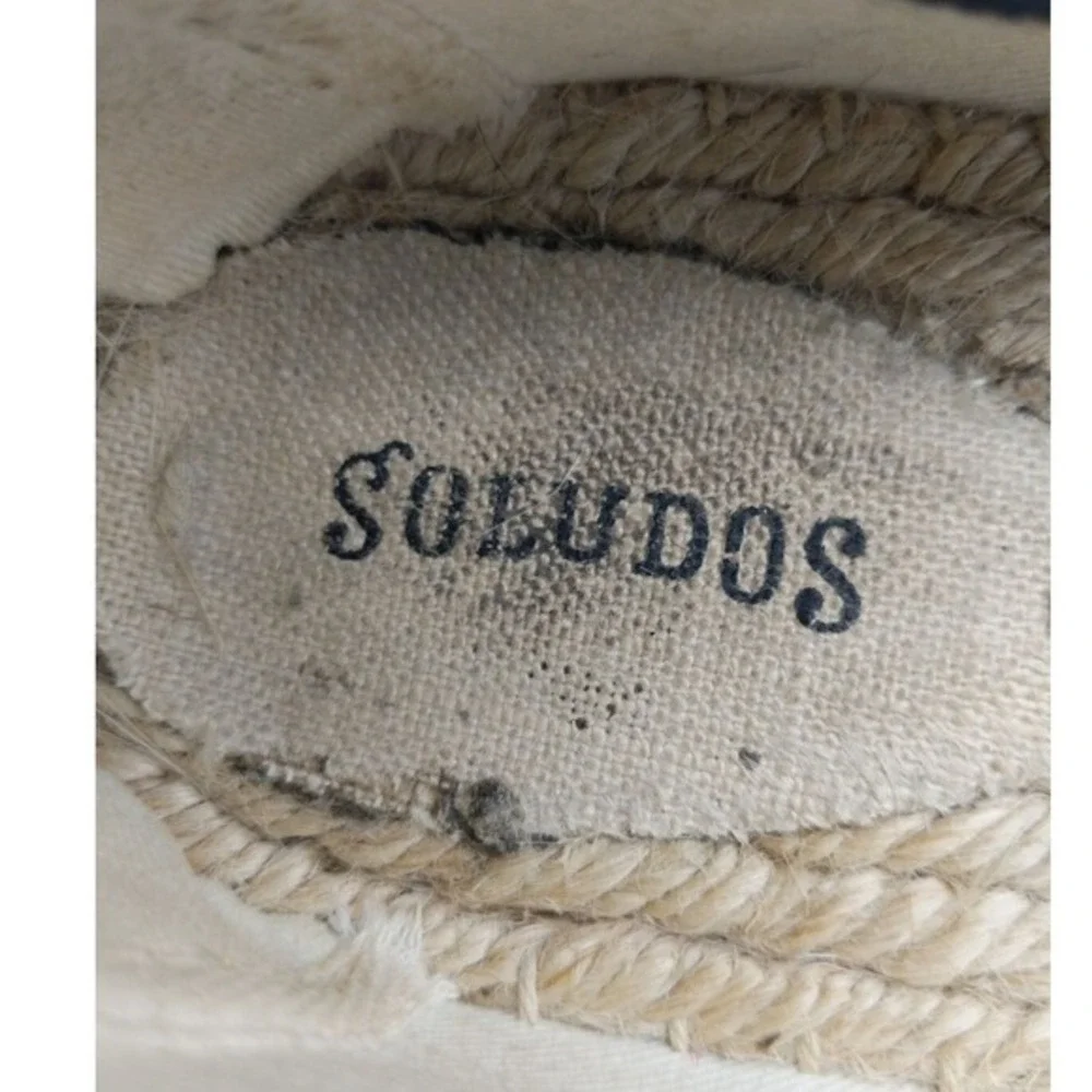 Soludos Women Glam Nautical Glitter Espadrille Loafers 9 Gold Sparkle Slip On